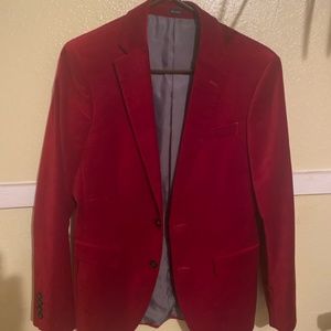 Red Blazer Suit Jacket